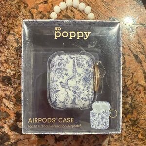 Blue Floral AirPods Case